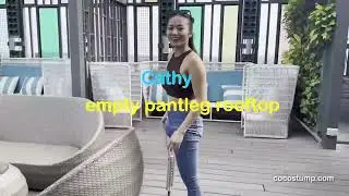 Cathy Empty Pantleg At The Rooftop