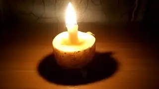 Как сделать свечку из картофеля за 5 минут