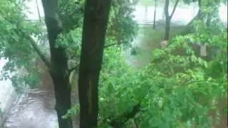 Ливень в подмосковных Люберцах