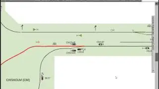 Visio model to control model train with software interlocking