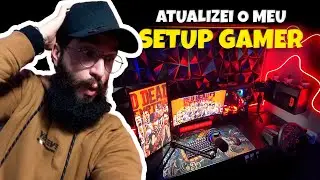 ATUALIZEI MEU SETUP GAMER - coloquei uma mesa enorme!!!