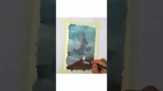горы акрилом