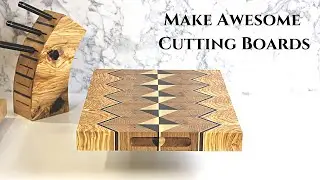 Making Super Cool Cutting Boards / End-grain Board With Bread Tray