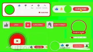 Subscribe button green screen no text no copyright|subscribe green screen aesthetic