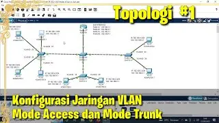 Konfigurasi VLAN Mode Access dan Trunk di Packet Tracer 