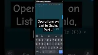 Operations on List in Scala 🔥 #youtubeshorts #youtube #trending #viral #video #coding ♥️