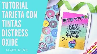 Tarjeta Con Uso de Tintas Distress Oxide -  Cardmaking 1