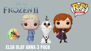 Elsa Olaf Anna 3 Pack Funko Pop Vinyl Disney Frozen 2 Disney Store Exclusive Frozen II