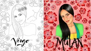 How I Colored Mulan ❤  | SILVANA ARIAS