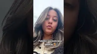 Pinterest saçı kestirmeye gidiyoruz 😍Kuaför vlog❤️Takip etmeden geçmeyin 😍