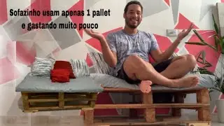 COMO FAZER SOFÁ USANDO APENAS 1 PALLET E GASTANDO POUCO
