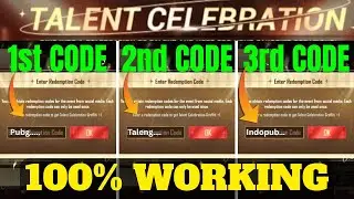 2nd & 3rd REDEEM CODE IS HERE | TALENT CELEBRATION REDEEM CODE PUBG MOBILE