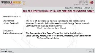 ERF 30 Annual Conference: Parallel Sessions - (E) - Role of Institution Transition