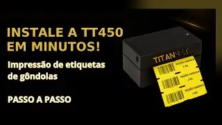 INSTALL and CONFIGURE Titannet TT450 Printer | Shelf Label STEP BY STEP