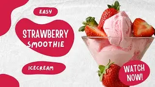 Strawberry Ice Cream #howto #icecream #strawberry #summer