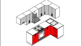 AUTOCAD 2D-3D MUTFAK TASARIMI