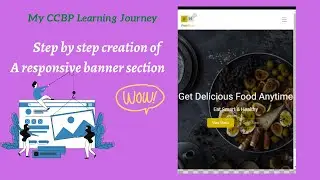Step by step creation of Responsive Banner Section using Bootstrap.