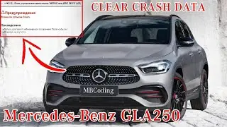 Mercedes Benz deleting CRASH DATA event after an accident! How to start a broken car! Let's launch!