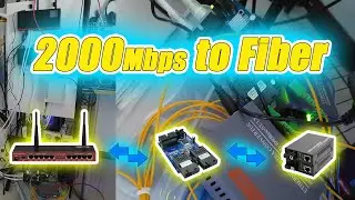 Mikrotik Link Aggregate with Gigabit Ethernet Switch Fiber Optical Media Converter (1000Mbps x 2)