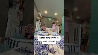 Встретились две сестры - дом вверх дном. #baby #продетей #уля #дети #shortvideo #funny #мамавдекрете