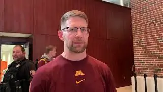 Brandon Eggum after Minnesota's win at Oklahoma State