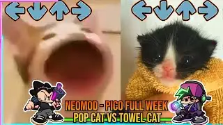 NEOPico But TOWEL CAT VS POP CAT - Friday Night Funkin' Neomod FULL WEEK