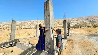 It's finally done! (Columns) The day we finished half of our house.