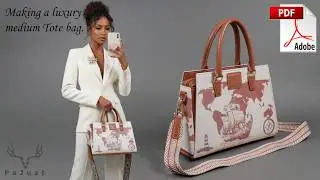 How to make a Canvas/leather Satchel Bag is made