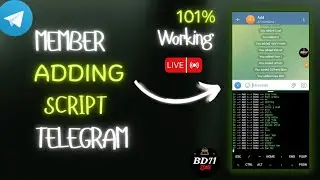 Telegram New Member Adder Script For 2025⚡/ Per Account Add 50 Member/ No Account Ban | Live Proof 🔴