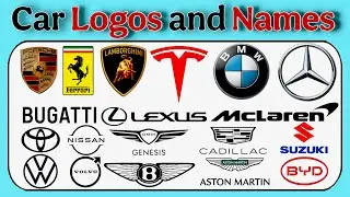 📝 Car Logos and Names | Learn Famous Car Brands and Logos | Car Brand Logos | Car Emblems .