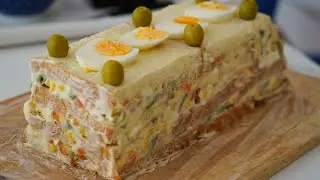 Pastel de Atún Frío receta - Fácil de preparar