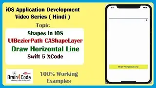 How to draw horizontal line with UIBezierpath and CAShapelayer in Swift 5 XCode  | Hindi | iOS