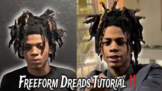 How To Get FreeForm Dreads **QUICK & EASY**!!!🔥🔥🔥 ( Hair Tutorial )💈