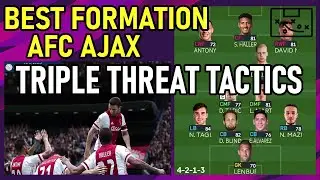 PES2021 Best Formation | AJAX | Triple Threat Tactic | Target Man,Wingers,Hole Player & FB Finisher