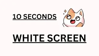 white screen 10 seconds | white screen 10 sec | 10 second white screen @MQtech5 #white #color #hd