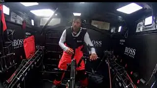 Hear from Alex Thomson onboard HUGO BOSS as they round Land’s End in the Rolex Fastnet Race