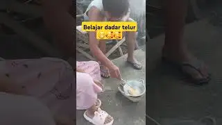 Bikin telur dadar di tungku mini #shorts #shortvideo #viralvideo #funny