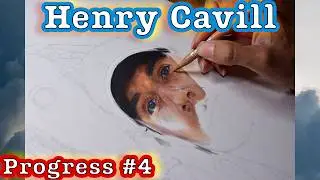 Drawing Henry Cavill, real-time progress #4 - realistic drawing