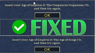 Fix Insert Age of Empires 2 CD For Campaigns & Single Player