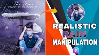 How to Add Realistic Rain Effect in Mobile \\ mushroom Photo editing Tutorial \\ 01DreamEditz