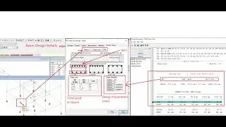 RCC Column and Beam Design/How To Read Output File of Staad Pro, Cross Check With Manual Calculation