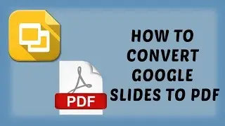 How To Convert Google Slides to PDF | Convert Google Slides to PDF - Hindi | DR technology