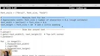 Python Turtle Tutorial 🐢 | Draw Text Inside a Box (Beginner Friendly)
