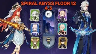 NILOU BLOOM IS STILL THE BEST | SPIRAL ABYSS 4.3 FLOOR 12 |NILOU BLOOM AND NEUVILLETTE NORMAL TEAM