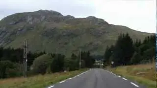 Strekning Valberg - Rolvsfjord i Lofoten