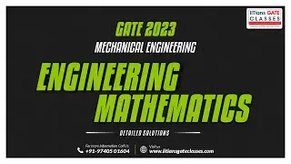 GATE 2023 Mechanical Engineering Paper Solution | Engineering Mathematics Part | GATE ME Coaching
