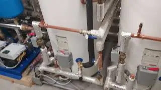 Separating two boilers to provide weather compensation on two separate curves with no mixing