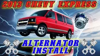 CHEVY VAN ALTERNATOR REMOVE & INSTALL #shorts