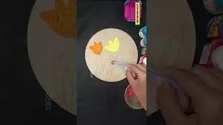 easy tissue paper art | tissue paper painting ideas #craftshorts #craft #shortsviral