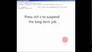 Job control with jobs, bg, and kill commands